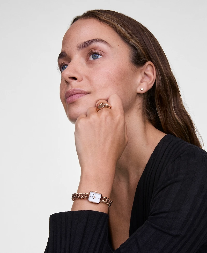 Daniel Wellington Women's Analog Rose Gold Tone Stainless-Steel Watch, 16mm