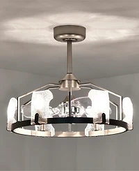 Home Accessories 28" Luciala 6-Light Indoor Ceiling Fan Chandelier