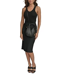 Donna Karan New York Baldwin Lasercut Micro Leather Crossbody