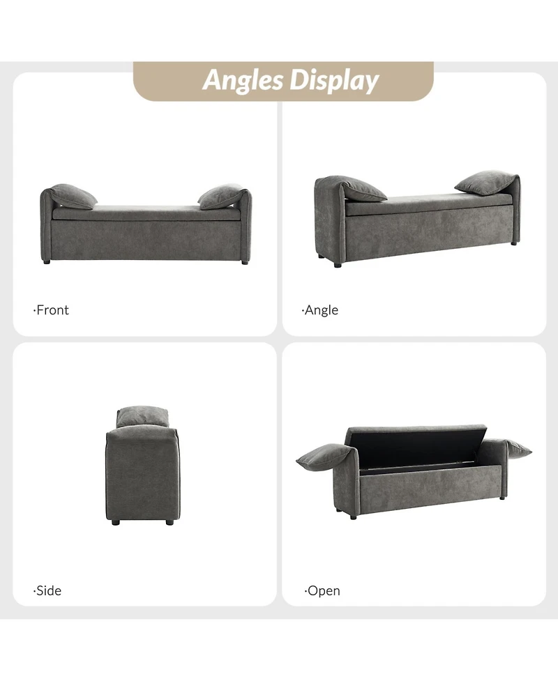 Alberto Modern Storage Bench with Ample Space