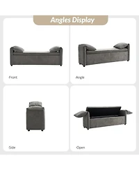 Alberto Modern Storage Bench with Ample Space