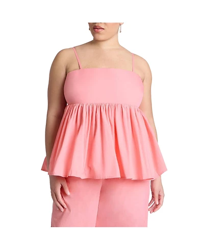 Eloquii Women's Peplum Cami Top