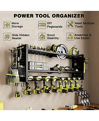 Hausource 3-Tier Power Tool Organizer Shelving Heavy Duty Storage Rack