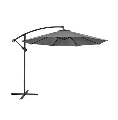 Yaheetech 10 Ft Patio Offset Umbrella Cantilever Umbrella, Red