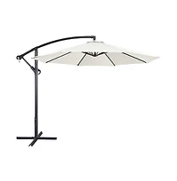 Yaheetech 10 Ft Patio Offset Umbrella Cantilever Umbrella, Red