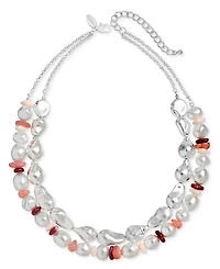 Style & Co Imitation Pearl & Bead Layered Statement Necklace, 18" + 3" extender, Macy's Exclusive