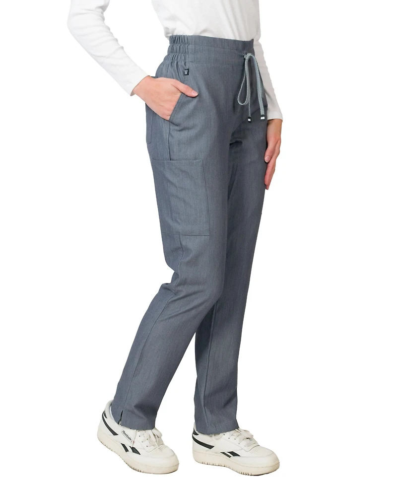 Medgear Women's Ariana Mid-rise Slim Straight Scrub Pant