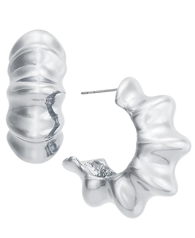 I.n.c. International Concepts Medium Wavy C-Hoop Earrings, 1.29", Exclusively at Macy's