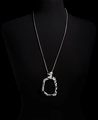 I.n.c. International Concepts Chunky Hammered Link Long Pendant Necklace, 28-3/4" + 3" extender, Exclusively at Macy's