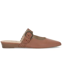 Lucky Brand Women's Nicona Eyelet Buckle Mule Flats