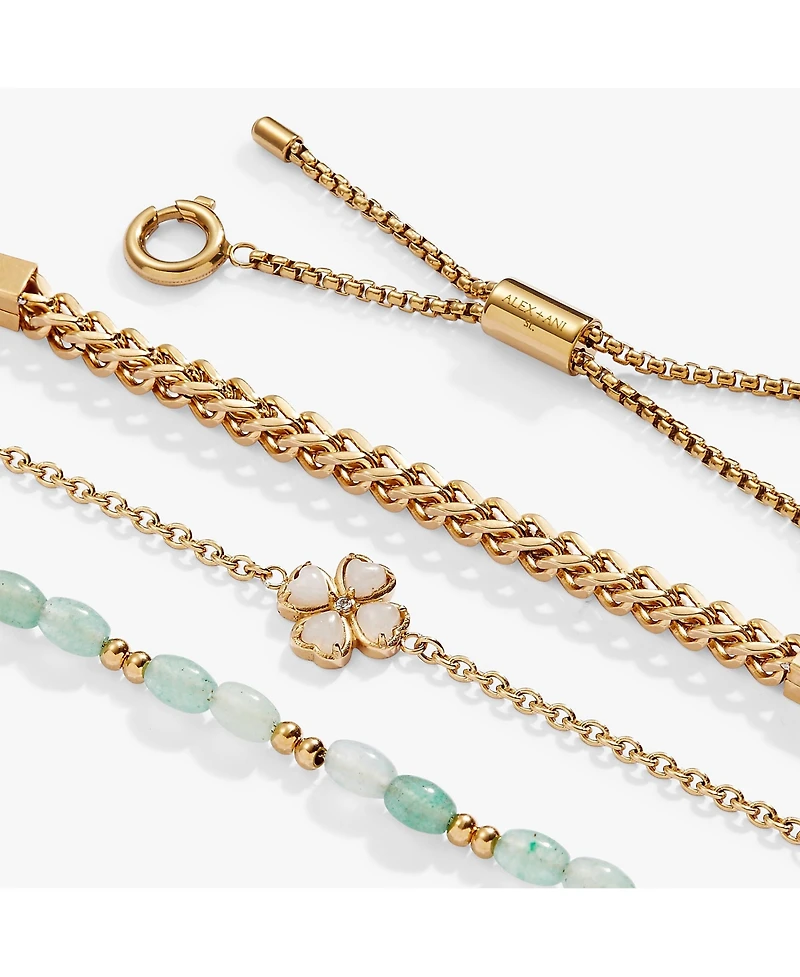 Four Leaf Clover Stranded Bracelet Set