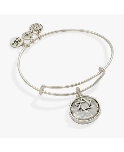 Alex and Ani Star Of David Crystal Charm Bangle Bracelet
