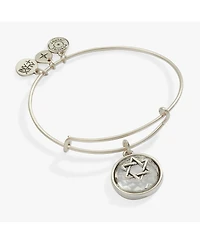 Alex and Ani Star Of David Crystal Charm Bangle Bracelet