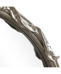 LuxenHome Ribbon Resin Frame Arch Rectangle Accent Wall Mirror