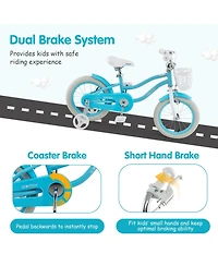 14 Inch Kids Bike with Dual Brakes and Adjustable Seat