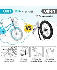 18 Inch Kids Bike with Dual Brakes and Adjustable Seat