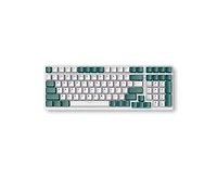 100 Keys Mechanical Keyboard Wired Backlight Keyboard Customized E-sports Office Game Computer Keyboard Metal Panel (green)