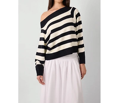 WeWoreWhat Women's Off Shoulder Sweater