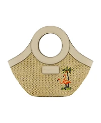 Tommy Bahama Flamingo Embroidery Mini Tote