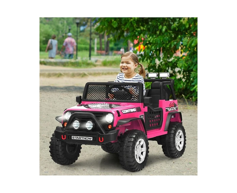 12V Kids Remote Control Electric Ride On Truck Car with Lights and Music