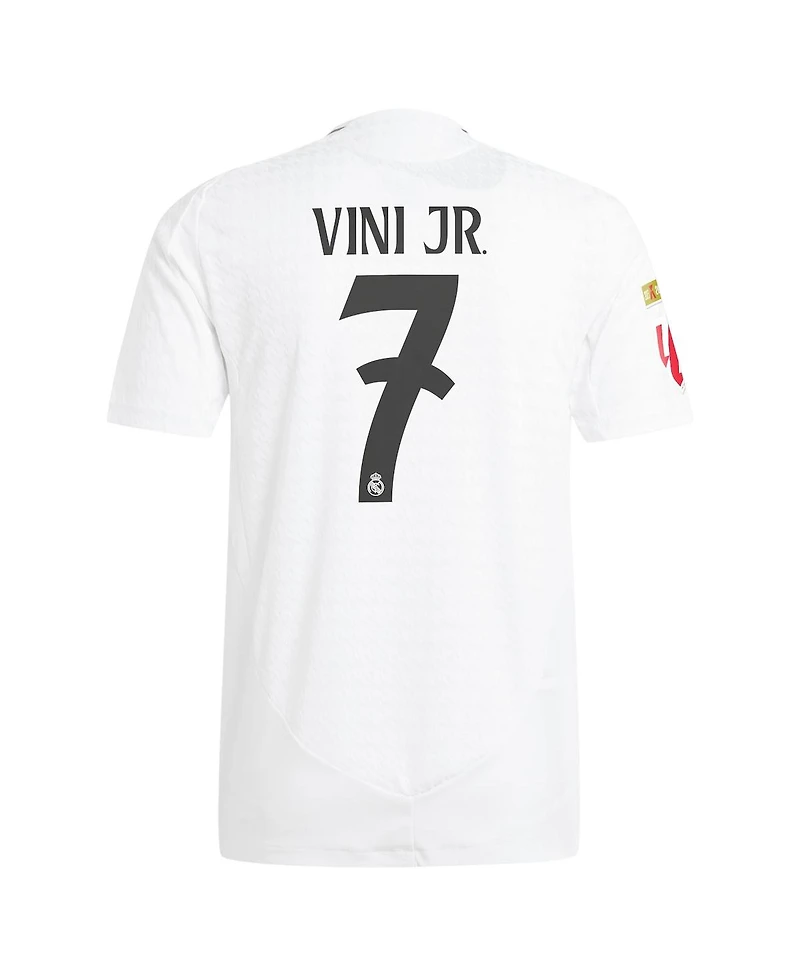 Adidas Men's Vini Jr. White Real Madrid 2024/25 Home Authentic Player Jersey