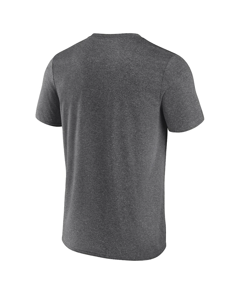Fanatics Men's Heather Charcoal Cleveland Cavaliers Iconic Overtime T-Shirt
