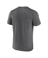 Fanatics Men's Heather Charcoal Cleveland Cavaliers Iconic Overtime T-Shirt