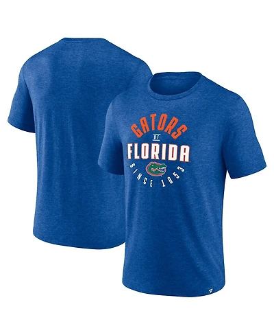 Fanatics Men's Heather Royal Florida Gators Weighted Circle Stack T-Shirt