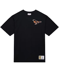 Mitchell & Ness Men's Cal Ripken Jr. Black Baltimore Orioles Legends Collection Vintage Logo T-Shirt