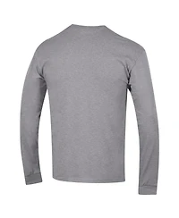 Champion Men's Heather Gray Duke Blue Devils Arch Over Logo Long Sleeve T-Shirt