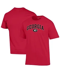 Champion Men's Red Georgia Bulldogs Arch Over Logo T-Shirt
