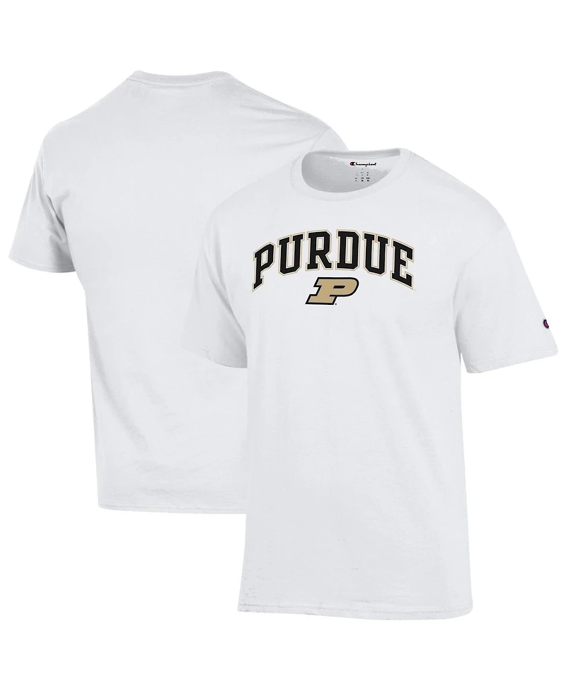 Champion Men's White Purdue Boilermakers Arch Over Logo T-Shirt