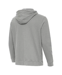 Antigua Men's Heather Indiana Hoosiers Cloud Pullover Hoodie