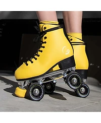 C7skates Dark Magic Quad Roller Skates (Queen Bee, Women's 6 / Youth 5 / Men's 5)