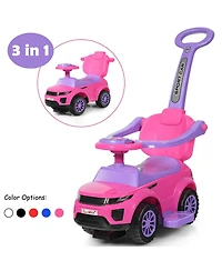 3 1 Ride on Push Car Toddler Stroller Sliding with Music