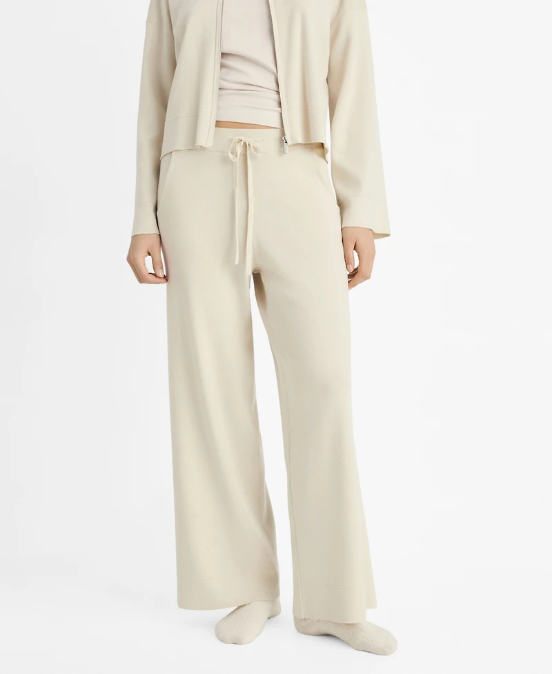 Mango Women's Ribbed Knit Pants