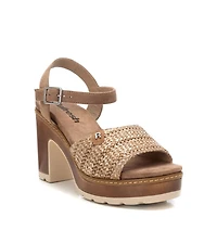 Women's Ankle Strap Heeled Sandals Refresh By Xti