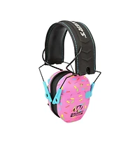 Walkers Razor Slim Electronic Pink Sprinkles Muff with Full Range Speakers