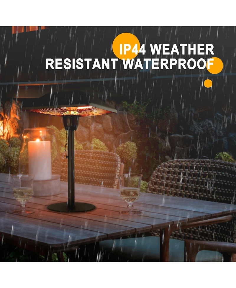 1500 Watt Electric Tabletop Patio Heater
