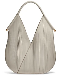 Donna Karan New York Baldwin Large Laser-cut Shoulder with Leather Wrapped Rounded Handle