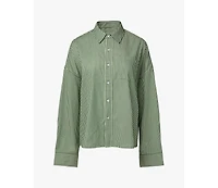WeWoreWhat Women's Button Front Shirt