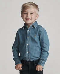 Polo Ralph Lauren Toddler and Little Boys Cotton Chambray Shirt