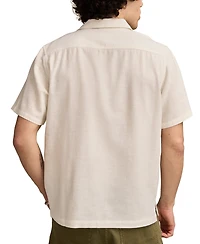 Lucky Brand Men's Vice Short Sleeve Button-Front Graphic Camp Shirt