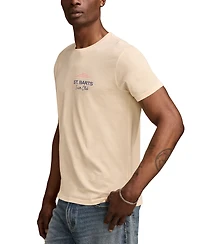 Lucky Brand Men's St. Barts Swim Club Short Sleeve Crewneck Graphic T-Shirt