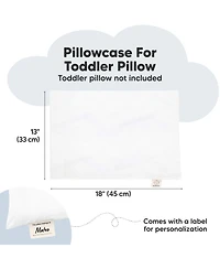 13X18 Toddler Pillowcase, Soft Waterproof Toddler Pillow Protector Cover for Kids, Boys, Girls, Travel