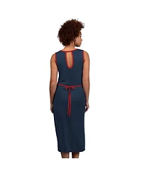 G-iii 4Her by Carl Banks Women's Navy Atlanta Braves Center Field Maxi Dress