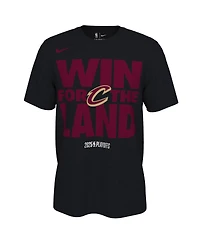 Nike Men's and Women's Black Cleveland Cavaliers 2025 Nba Playoffs On-Court Mantra T-Shirt