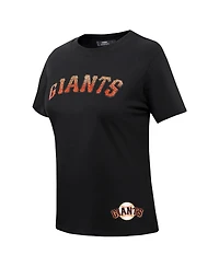 Pro Standard Women's Black San Francisco Giants Rhinestone Slim Fit T-Shirt