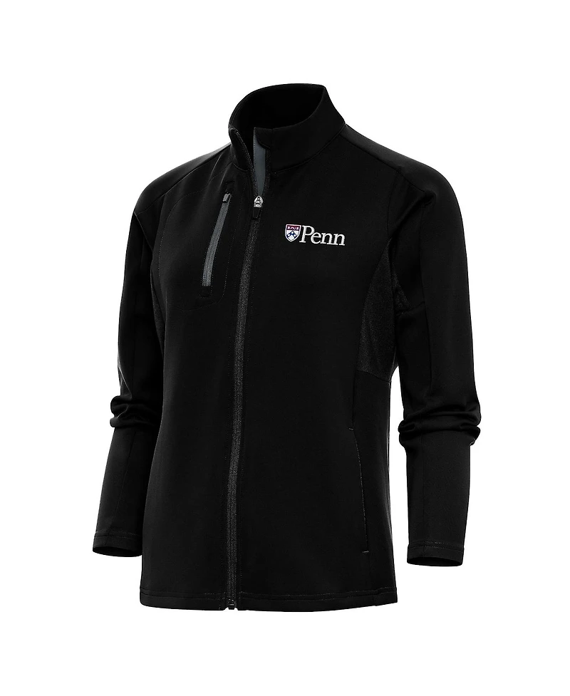 Antigua Women's Black Pennsylvania Quakers Generation Full-Zip Jacket