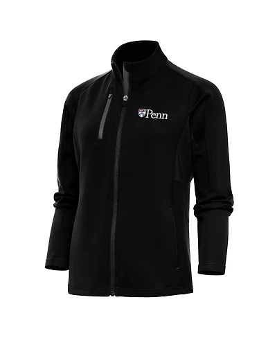 Antigua Women's Black Pennsylvania Quakers Generation Full-Zip Jacket